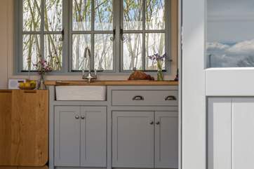 Looking in through the double doors - perfect for throwing open on a sunny day.