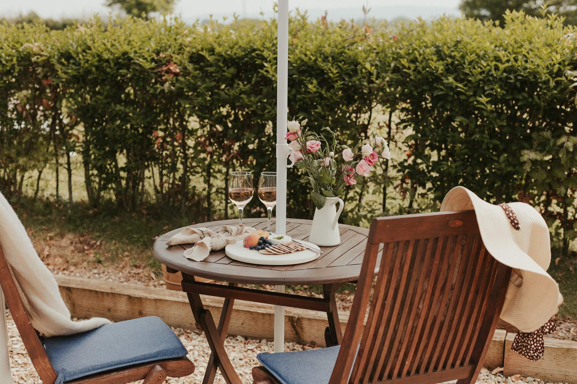 Dining alfresco is a dream here. 