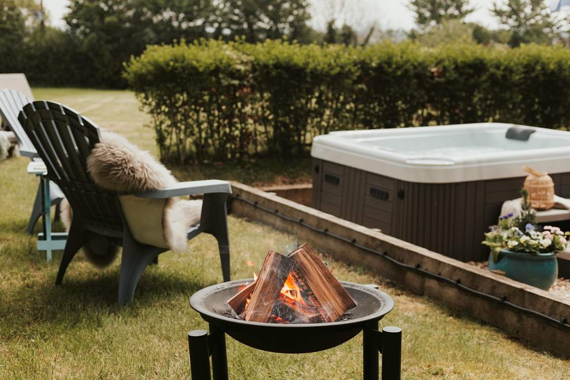 When dusk falls light the fire pit and toast marshmallows under the moonlight.