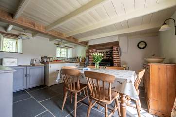 The kitchen/dining-area.