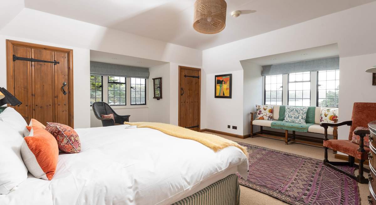 Bedroom 1 has a super-king size double bed and lovely views of the river.