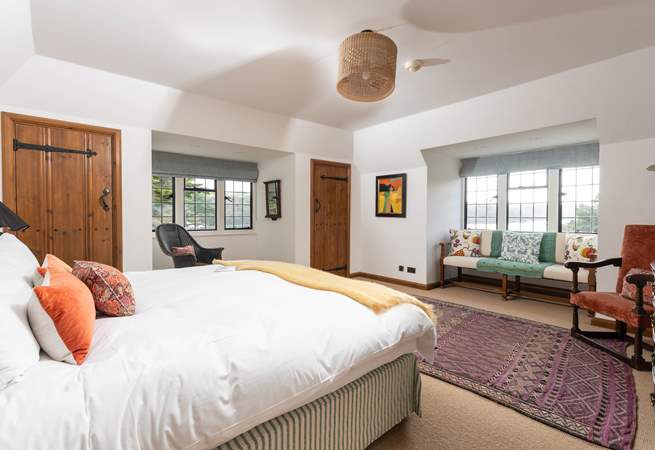 Bedroom 1 has a super-king size double bed and lovely views of the river.