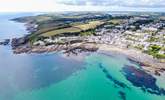 A birds eye view of Portscatho with the Percuil river and St.Mawes in the distance. You are never far from water on the Roseland! - Thumbnail Image