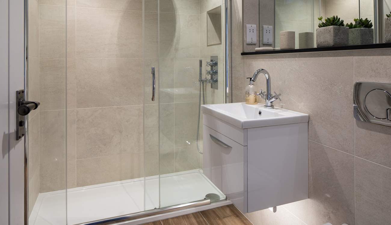 The spacious en suite shower-room for bedroom 1.