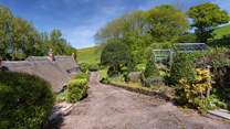 The owner lives nearby in this Listed cottage, that you will drive past to reach Larch Barn.