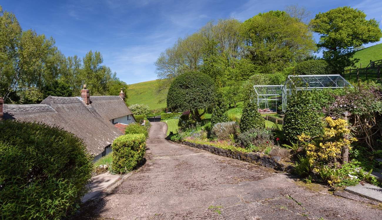 The owner lives nearby in this Listed cottage, that you will drive past to reach Larch Barn.