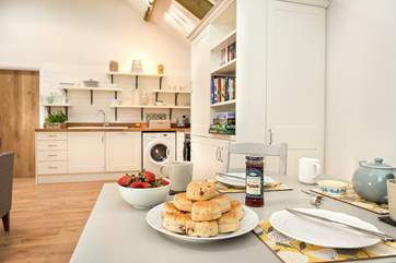 Why not enjoy a Cornish cream tea - jam first of course!