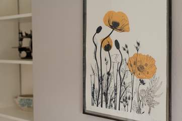 Lovely artwork displayed throughout.