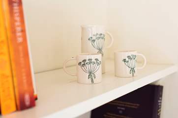 Some of the owner's delightful pottery.