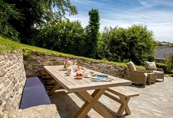 ...and when you want to dine in the best of the Cornish sunshine