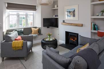 What a cosy and inviting area to snuggle up in.