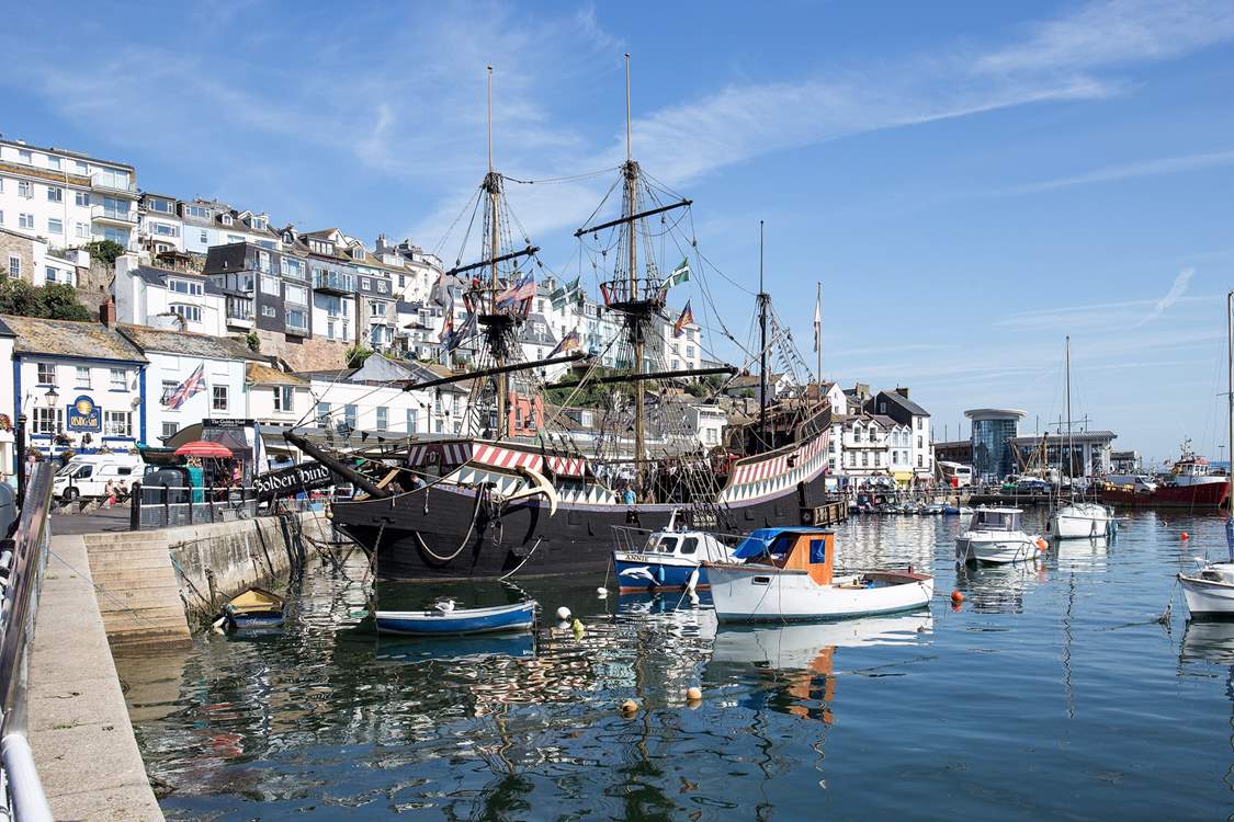 The Golden Hind in Brixham is such a magnificent sight.