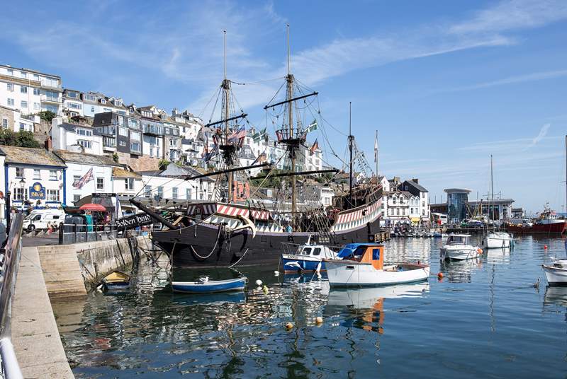 The Golden Hind in Brixham is such a magnificent sight.