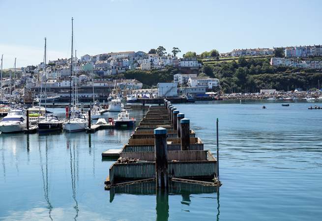 Looking across the stunning Brixham harbour.