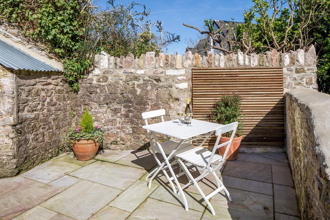 You have a second patio area which is a real little sun-trap.
