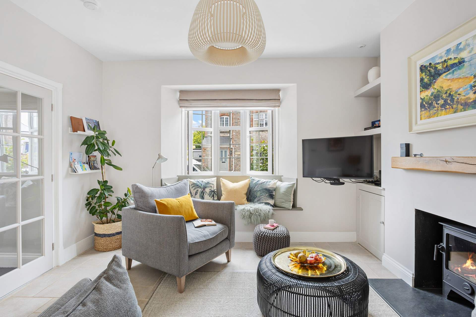 What a cosy and inviting area to snuggle up in.