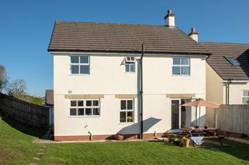 The back garden is fully enclosed so you can relax whilst the children play outside.