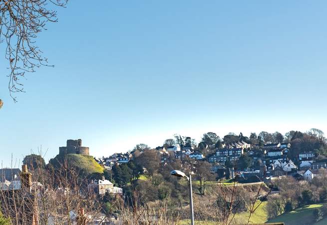 There are views across to Launceston Castle.