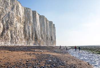 Visit Birling Gap part of the Seven Sisters chalk cliffs.