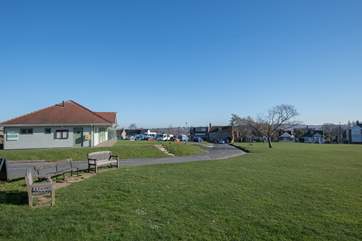 The village green is the perfect place for the little ones to explore and play...