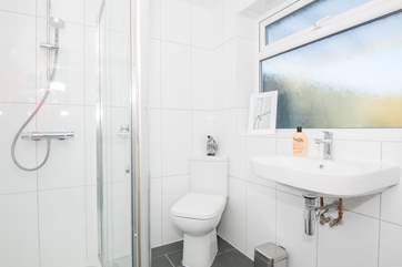 The shower-room is located on the ground floor