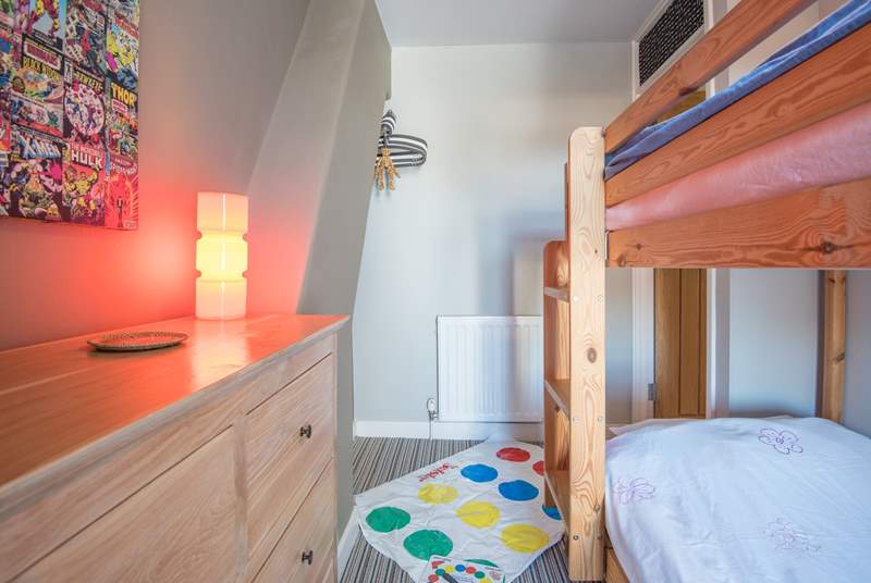 The children will enjoy their very own space in this cosy bunk bedroom. A Wii console is also provided in the sitting-room