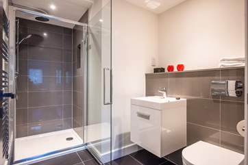 The en suite shower-room has a fabulous walk-in shower.