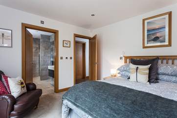 The master bedroom boasts a super en suite shower-room.