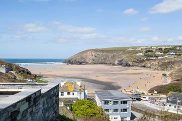 Mawgan Porth and the beautiful sandy bay.