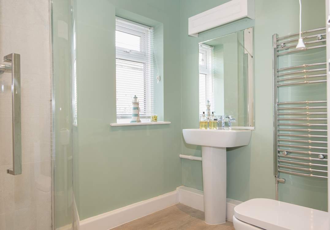The family shower-room is located on the ground floor