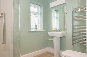 The family shower-room is located on the ground floor