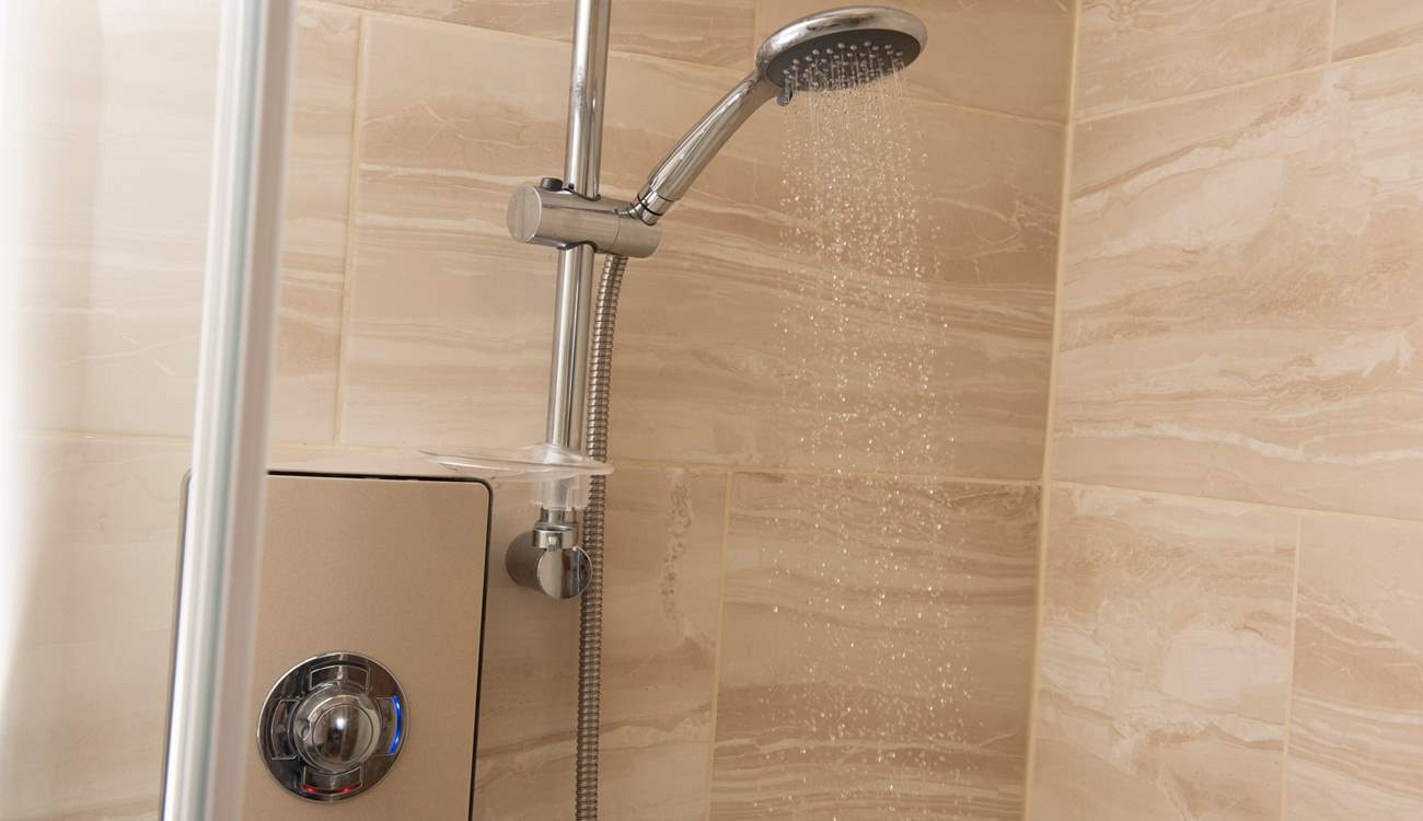 A hot shower awaits after a day out and about.