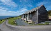 Gull Rock Cabin is perched on the clifftops. - Thumbnail Image