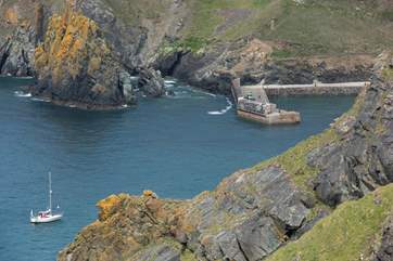 The gorgeous nearby Mullion Cove.