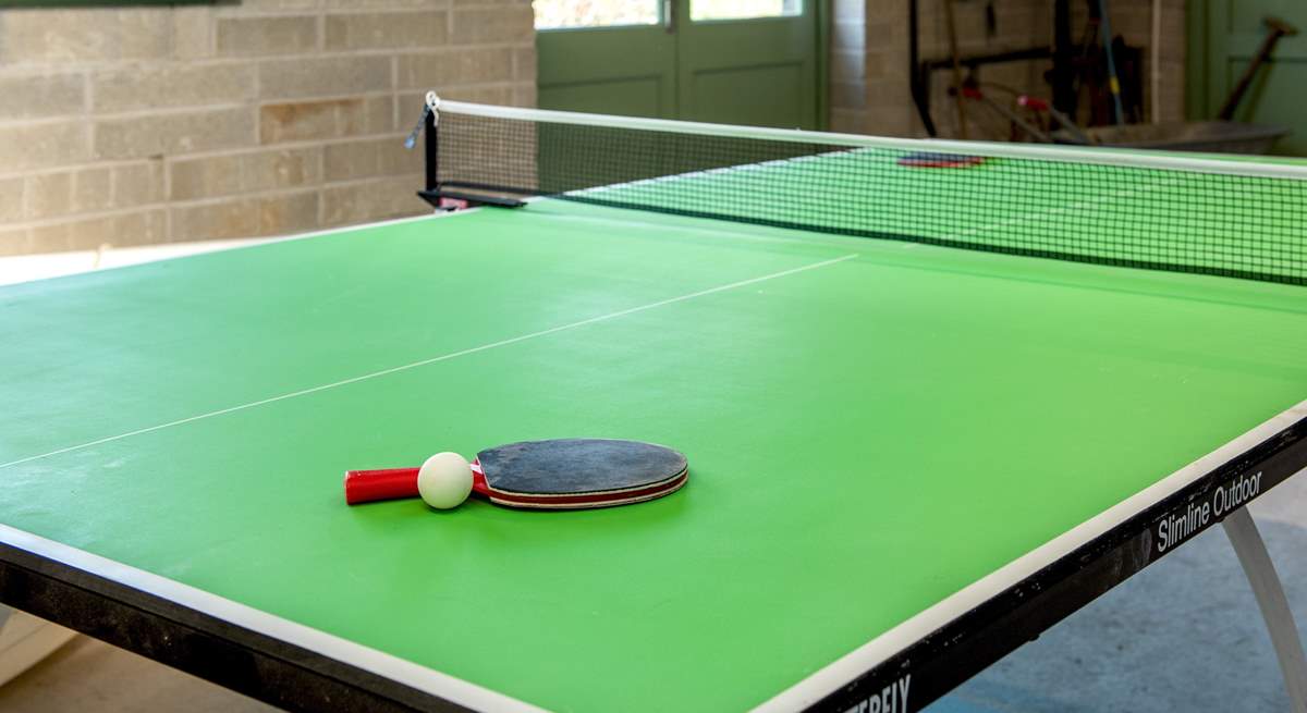 For those with a competitive edge there's table-tennis in the garage along with a whole host of garden games for you to enjoy.