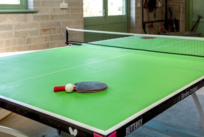 For those with a competitive edge there's table-tennis in the garage along with a whole host of garden games for you to enjoy.
