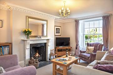 The open fire makes this a perfect retreat all year round.