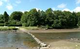 At low tide take the famous stepping stones across the creek, connecting one side of the village with the other. - Thumbnail Image