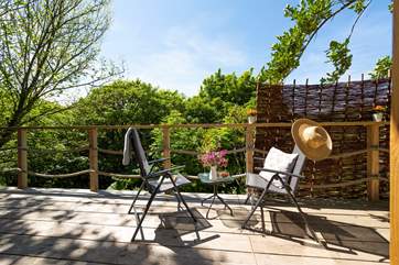 Many an hour can be whiled away taking in the tree-top view, with the calming sound of the stream below.