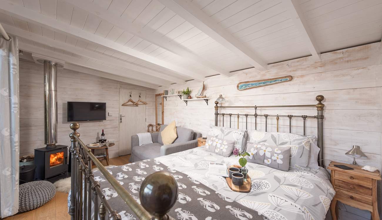 The open-plan space is perfect for easy living. 
