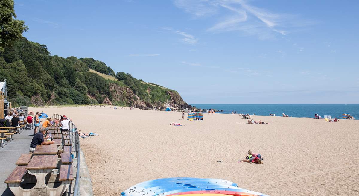 Only a short drive away you will find the beach at Blackpool Sands. A fabulous day out for all the family.