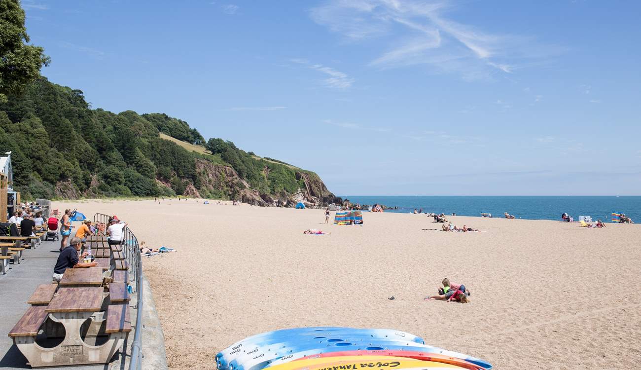 Only a short drive away you will find the beach at Blackpool Sands. A fabulous day out for all the family.
