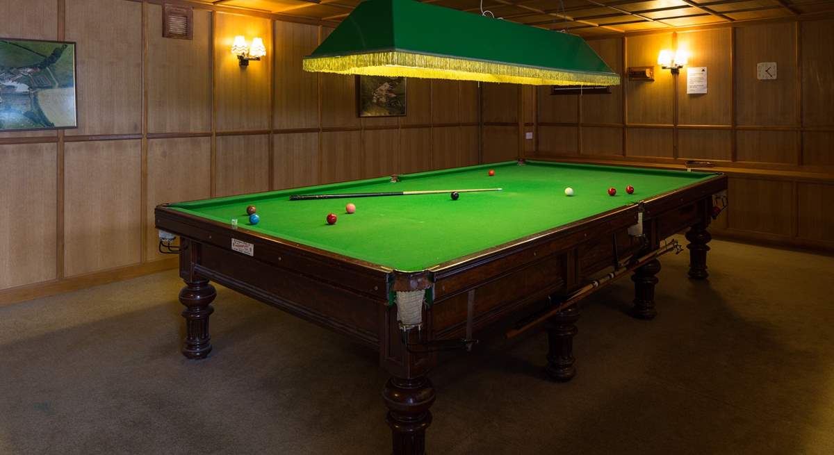 Even the adults are catered for with this full-size snooker table.