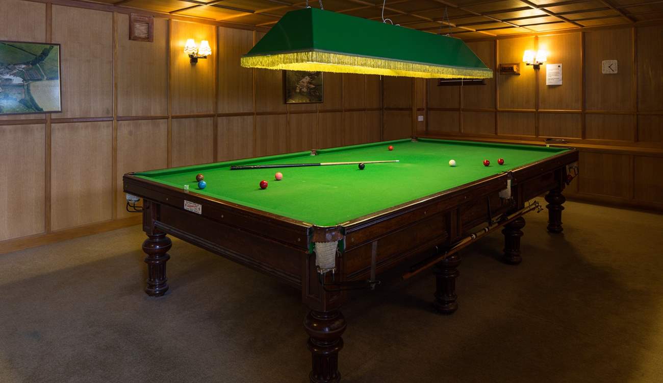 Even the adults are catered for with this full-size snooker table.