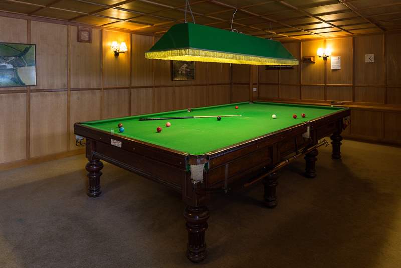 Even the adults are catered for with this full-size snooker table.
