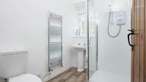 The modern shower-room can be found on the ground floor.