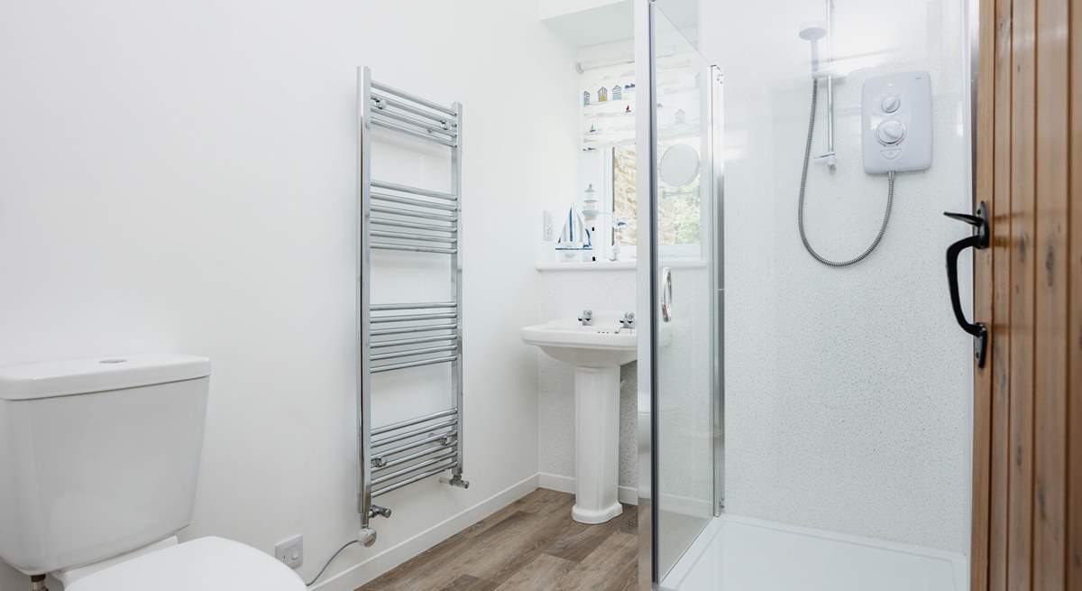 The modern shower-room can be found on the ground floor.