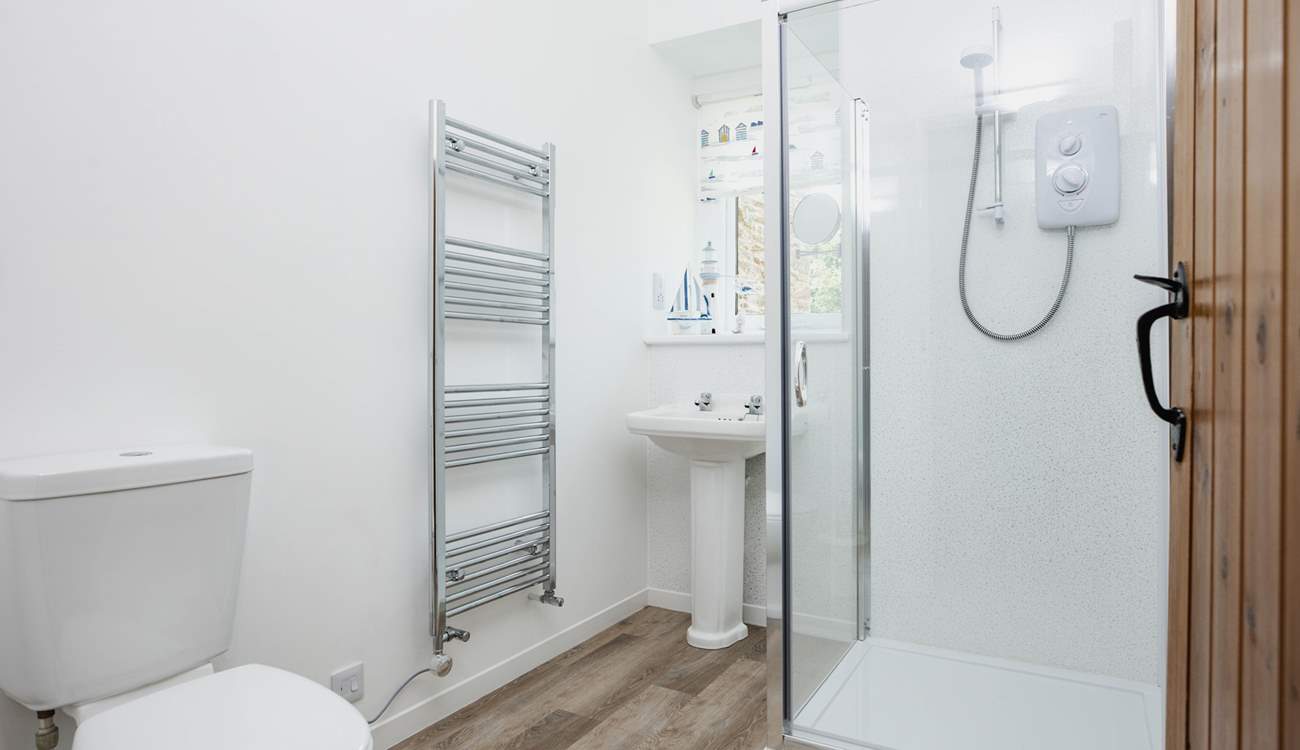 The modern shower-room can be found on the ground floor.