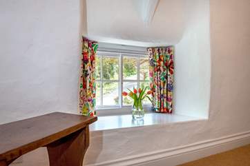 The cute traditional windows upstairs.
