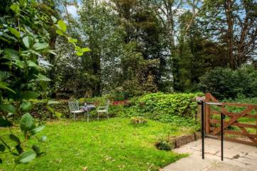 Enjoy listening to the birds and you can leave the property by the gate straight onto the footpath.